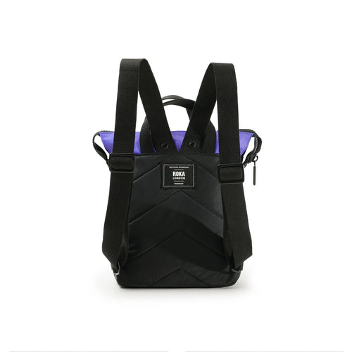 Bag Roka | ROKA Bantry B Small Creative Waste - Black & Simple Purple (Nylon)