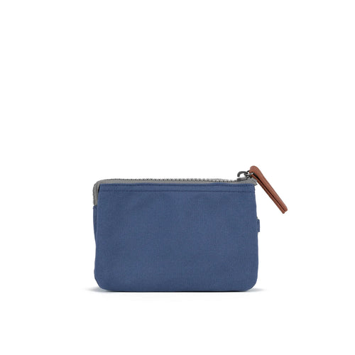 Pwrs Roka | ROKA Carnaby Small Sustainable Wallet - Burnt Blue (Canvas)