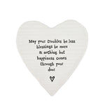 Mat Diod Porslen | Porcelain Coaster - May Your Troubles Be Less
