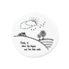Mat Diod Porslen | Porcelain Coaster - Family is where life begins and love never ends