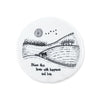 Mat Diod Porslen | Porcelain Coaster - Bless this home with happiness and love