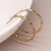 Clustdlysau Cylch - Lliw Aur | Hoop Earrings - Faux Gold