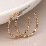Clustdlysau Cylch - Lliw Aur | Hoop Earrings - Faux Gold