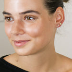 Set o Dri Clustdlysau Styd - Cŵn | Triple Stud Earring Set - Dogs & Paws