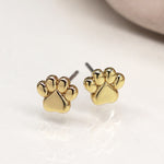 Set o Dri Clustdlysau Styd - Cŵn | Triple Stud Earring Set - Dogs & Paws