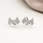 Set o Dri Clustdlysau Styd - Cŵn | Triple Stud Earring Set - Dogs & Paws