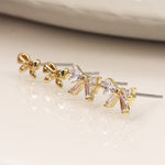 Set o Ddau Clustdlysau | Double Earring Set - Bows