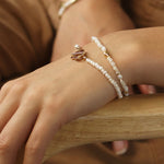 Breichled Un Llinyn Hadau Perlog  | Seed Pearl Single Strand Bracelet