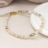 Breichled Un Llinyn Hadau Perlog  | Seed Pearl Single Strand Bracelet