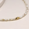 Cadwen Un Llinyn Hadau Perlog  | Seed Pearl Single Strand Necklace