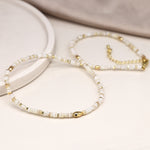 Cadwen Un Llinyn Hadau Perlog  | Seed Pearl Single Strand Necklace