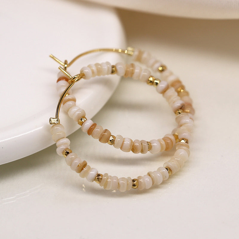 Clustdlysau Hadau Perlog  | Seed Pearl Earrings