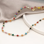 Cadwen Calonnau Enamel | Enamel Hearts Necklace