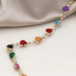 Cadwen Calonnau Enamel | Enamel Hearts Necklace