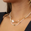 Cadwen Perlau | Ivory Seed Pearl and Gold Bead Necklace