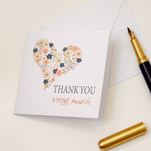 Cerdyn Diolch - Begw | Thank You Card - Begw