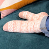 Sanau Nordig Clyd - Pinc | Fairisle Cosy Slipper Socks - Pastel Pink