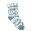 Sanau Nordig Clyd - Glas | Fairisle Cosy Slipper Socks - Duck Egg