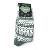 Sanau Nordig Clyd - Glas | Fairisle Cosy Slipper Socks - Duck Egg