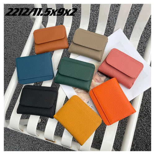 Pwrs Lledr | Leather Coin & Cards Purse - Mustard