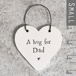 Addurn Pren | Heart Wooden Decoration - Hug for Dad