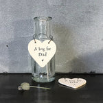 Addurn Pren | Heart Wooden Decoration - Hug for Dad