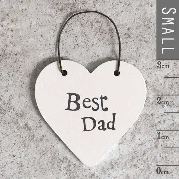 Addurn Pren | Heart Wooden Decoration - Best Dad