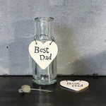 Addurn Pren | Heart Wooden Decoration - Best Dad