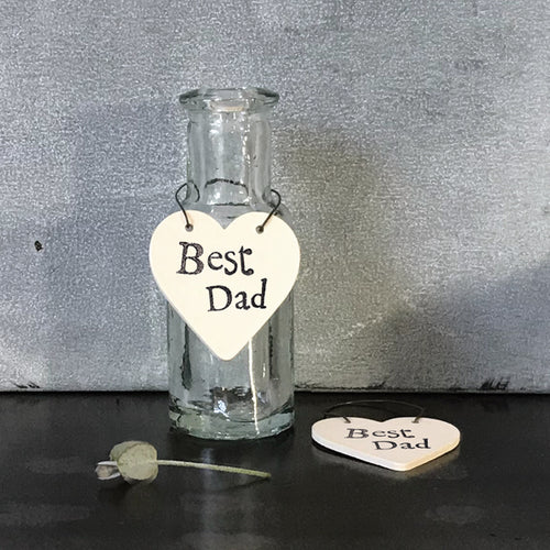 Addurn Pren | Heart Wooden Decoration - Best Dad