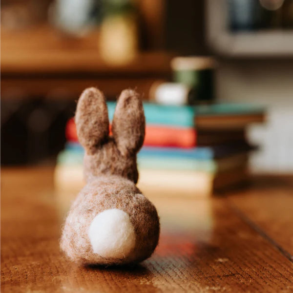 Pecyn Ffeltio Nodwydd - Cwningen Fach | Needle Felting Craft Kit - Baby Bunny