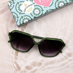 Sbectol Haul | Sunglasses - Hexagon in Emerald Green