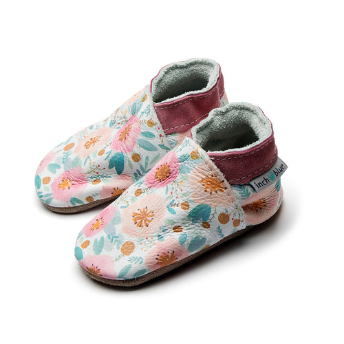 Esgidiau Inch Rhosod | Wild Roses Inch Blue Shoes