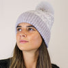 Cap Patrwm Ynys Deg - Llwyd | Fairisle Hat - Grey