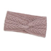 Dusky Pink recycled herringbone knot twist headband