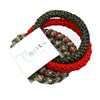 Green and red mix 4 pack hairbands