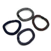 Navy and metallic mix 4 pack hairbands