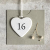 Calon Borslen | East of India Small Porcelain Hanging Heart – 16