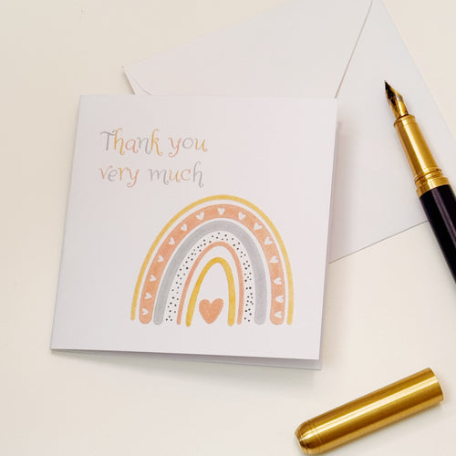 Cerdyn Diolch - Flo | Thank You Card - Flo