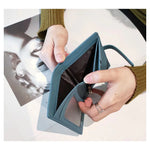 Pwrs Lledr | Leather Tab Closure Purse - Green