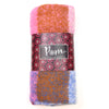 Sgarff Siec Fflwfflyd | Fluffy Check Scarf - Rust & Pink