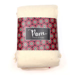 Sgarff Streipen Hufen a Magenta | Cream and magenta Twill Stripe Scarf