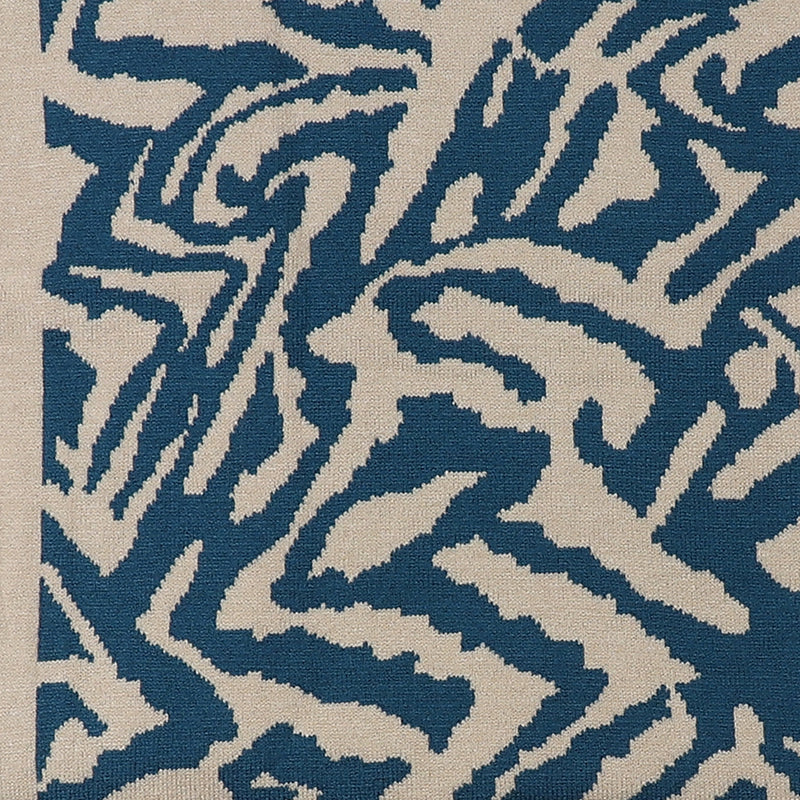 Snŵd Streip Anifail Glas | Blue Animal Stripe Snood
