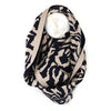 Snŵd Streip Anifail Nefi | Navy Animal Stripe Snood