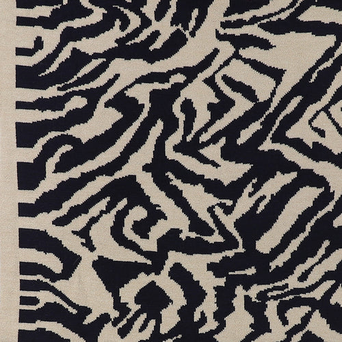 Snŵd Streip Anifail Nefi | Navy Animal Stripe Snood