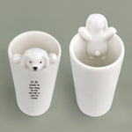 Fâs Borslen | East of India Porcelain Vase - Dog