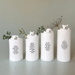 Fâs Borslen | East of India Porcelain Vase - Cat