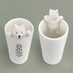 Fâs Borslen | East of India Porcelain Vase - Cat