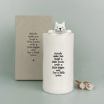 Fâs Borslen | East of India Porcelain Vase - Cat