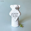 Llygoden fach Porslen | East of India Porcelain Heart Animal - Mouse