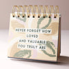 Siart Fflip Positifrwydd | Floral Positivity Flip Chart